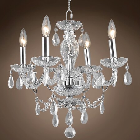 Branch of Light 10 Light Chrome Chandelier with Clear Branch of Light 10 Light Chrome Chandelier with Clear